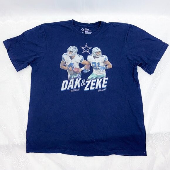 NFL Dallas Cowboys DAK PRESCOTT ZEKE ELLIOTT Fan Shirt Football - Picture 2 of 6